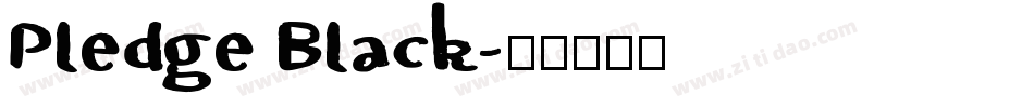 Pledge Black字体转换